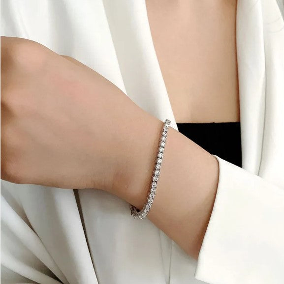 Moissanite Tennis Bracelet | S925 Sterling Silver