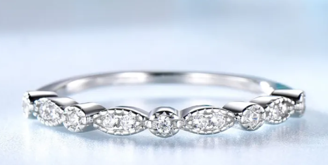 Crystal Eternity Band | 925 Sterling Silver